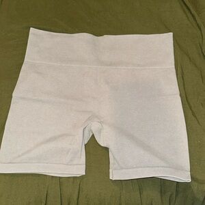 Light Grey Biker Shorts